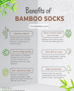 Unisex EU 38-46 Anti-Odor Black Socks Colorful Cuffs Premium Bamboo Crew Socks Super Soft 6 Pairs